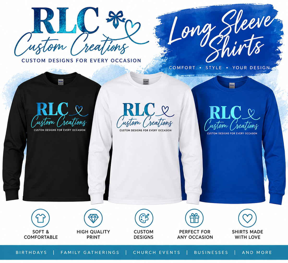 RLC Custom Personalized Long-Sleeve Shirt