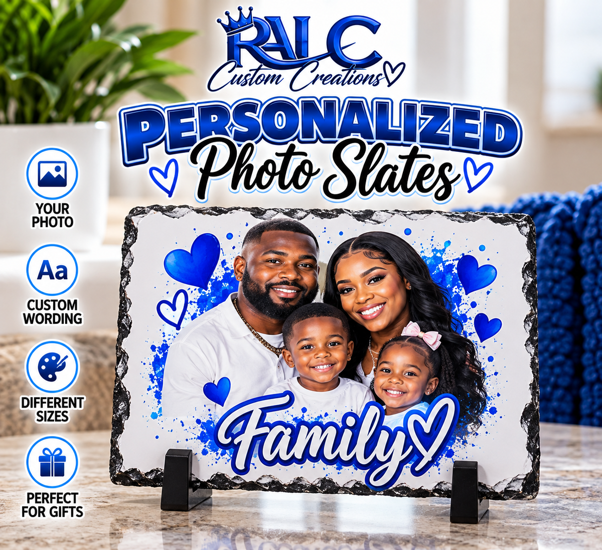 RLC Custom Creations – Personalized Photo Slate