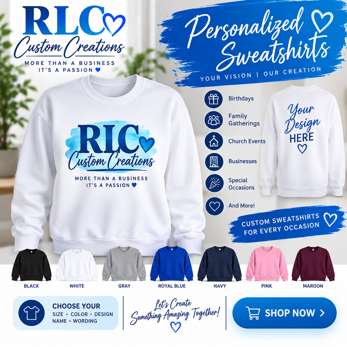 RLC Custom Personalized Sweatshirt